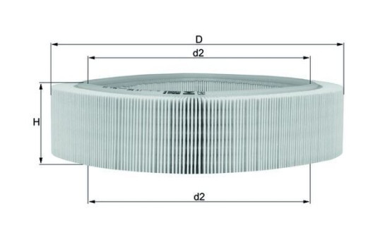 Filtro de aire LX 346 Mahle, Imagen 4