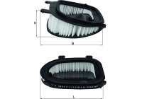 Filtro de aire LX 3541 Mahle