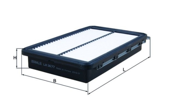 Filtro de aire LX 3677 Mahle, Imagen 2