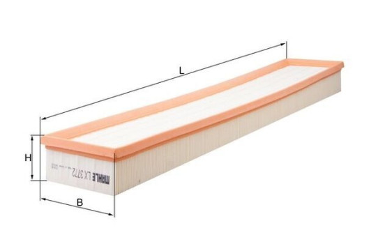 Filtro de aire LX 3772 Mahle, Imagen 2