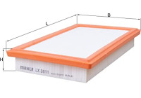 Filtro de aire LX 3811 Mahle