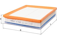 Filtro de aire LX 3987 Mahle