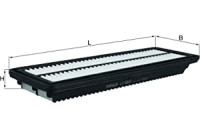 Filtro de aire LX 4053 Mahle
