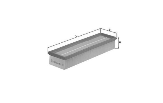Filtro de aire LX 617 Mahle, Imagen 3