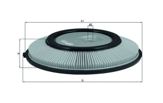 Filtro de aire LX 724 Mahle, Imagen 2