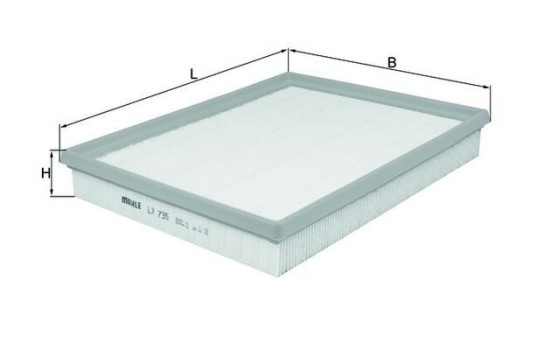Filtro de aire LX 735 Mahle, Imagen 3