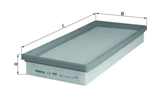 Filtro de aire LX 799 Mahle, Imagen 3
