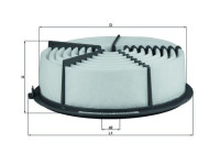 Filtro de aire LX 835 Mahle