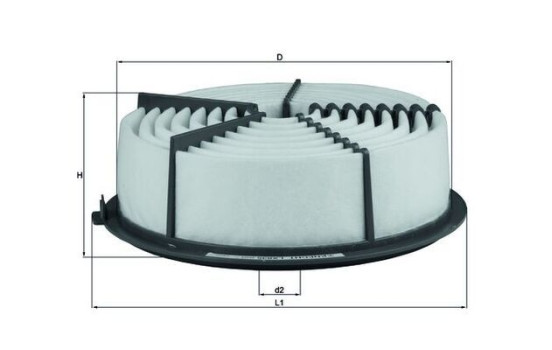 Filtro de aire LX 835 Mahle