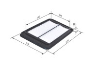 Filtro de aire S0127 Bosch