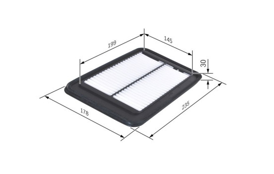Filtro de aire S0127 Bosch