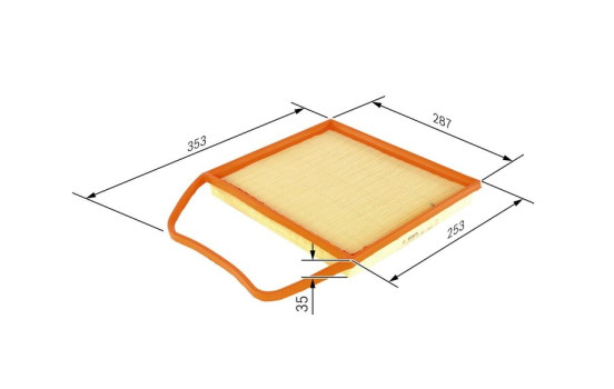 Filtro de aire S0148 Bosch, Imagen 2