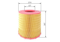 Filtro de aire S0284 Bosch