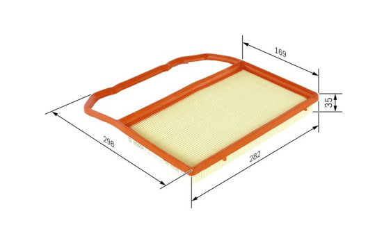 Filtro de aire S0285 Bosch, Imagen 2