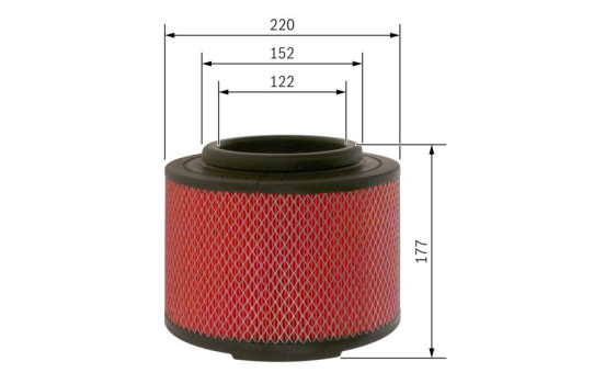Filtro de aire S0344 Bosch, Imagen 5
