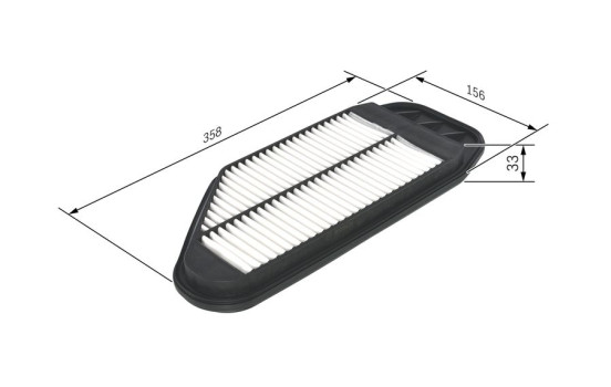 Filtro de aire S0349 Bosch, Imagen 2