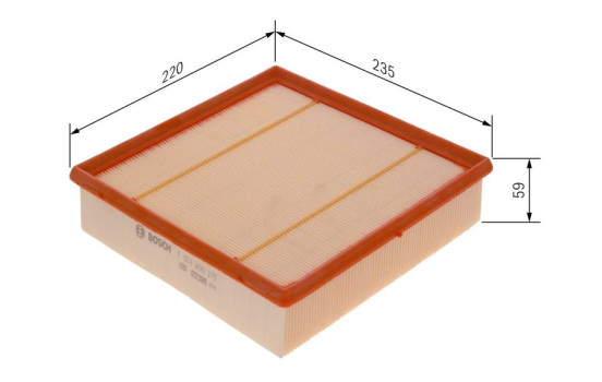 Filtro de aire S0379 Bosch, Imagen 6