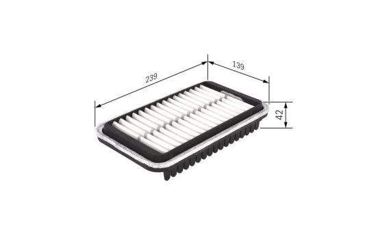Filtro de aire S0418 Bosch, Imagen 2