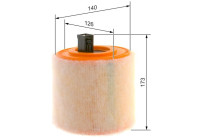 Filtro de aire S0436 Bosch
