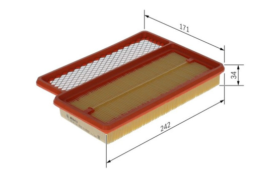 Filtro de aire S0466 Bosch, Imagen 5