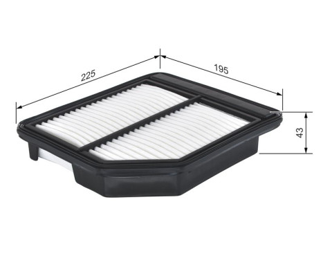 Filtro de aire S0472 Bosch