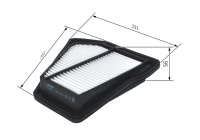 Filtro de aire S0494 Bosch