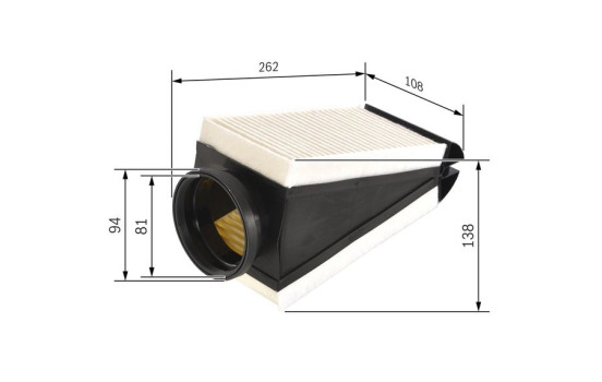 Filtro de aire S0497 Bosch, Imagen 2