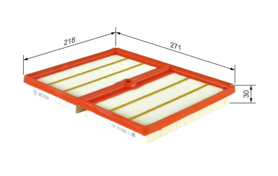 Filtro de aire S0611 Bosch, Imagen 2