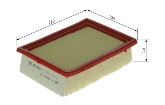 Filtro de aire S0676 Bosch, Imagen 5