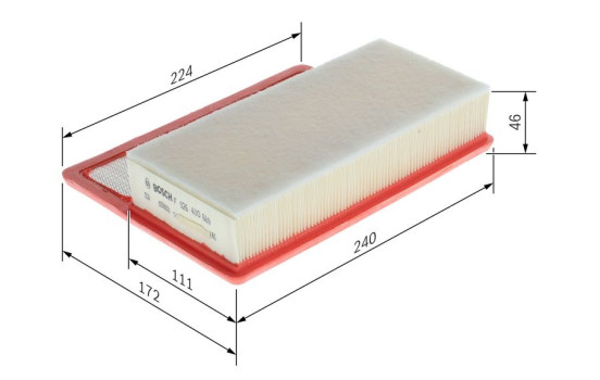 Filtro de aire S0680 Bosch, Imagen 5