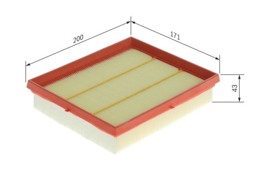 Filtro de aire S0728 Bosch, Imagen 5