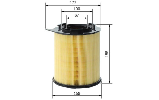 Filtro de aire S0810 Bosch, Imagen 5