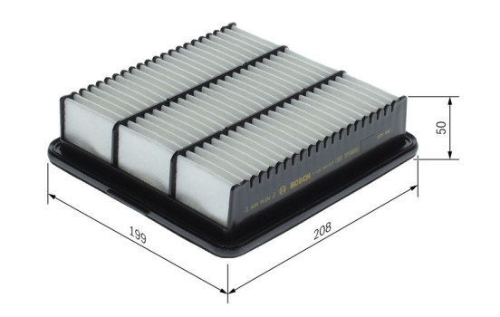 Filtro de aire S0823 Bosch, Imagen 5