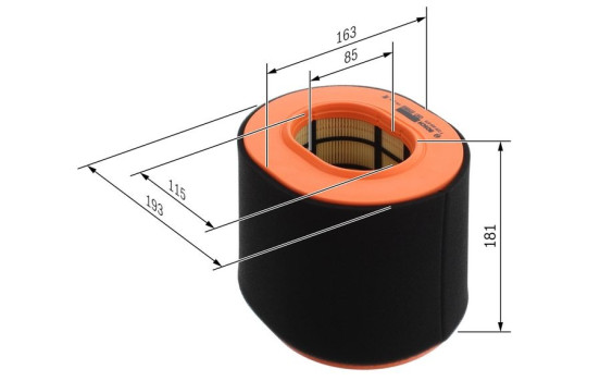 Filtro de aire S0876 Bosch, Imagen 5