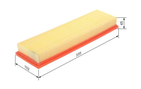Filtro de aire S3158 Bosch, Imagen 2