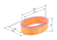 Filtro de aire S3311 Bosch
