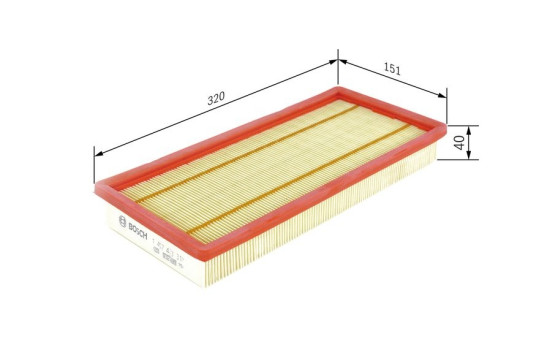 Filtro de aire S3317 Bosch, Imagen 2