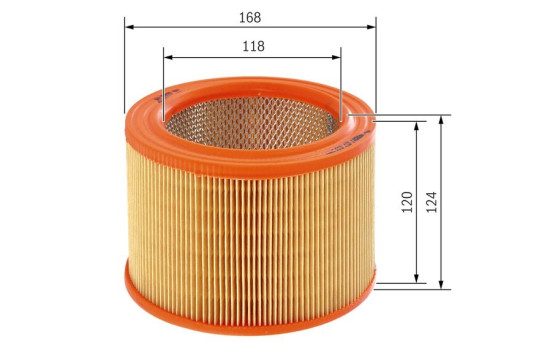Filtro de aire S3544 Bosch, Imagen 2