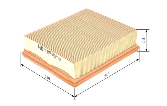 Filtro de aire S3741 Bosch, Imagen 5