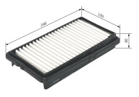 Filtro de aire S3950 Bosch