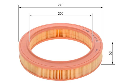 Filtro de aire S9053 Bosch, Imagen 6