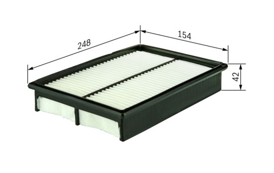 Filtro de aire S9137 Bosch, Imagen 2