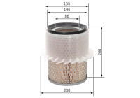 Filtro de aire S9186 Bosch