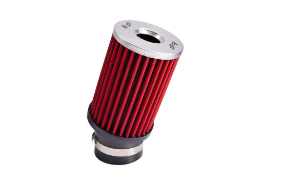 Filtro de aire Simoni Racing Universal + apto para Abarth 500 - 91mm - Rojo SR FSRUP