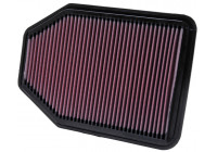 Filtro de repuesto K&N compatible con Jeep Wrangler 2.8D/3.8 (2007-) (33-2364) K&N
