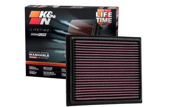 Filtro de repuesto K&N compatible con Toyota Auris Hybrid, Prius 1.8, RAV4 Hybrid, Lexus CT200H, NX300H 33-2435 K&N, Imagen 8