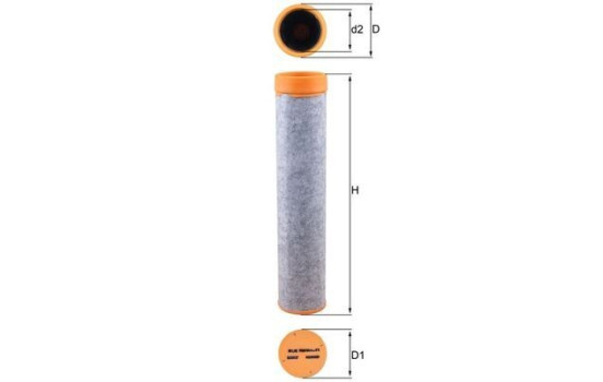 Filtro secundario LXS 7060 Mahle, Imagen 2
