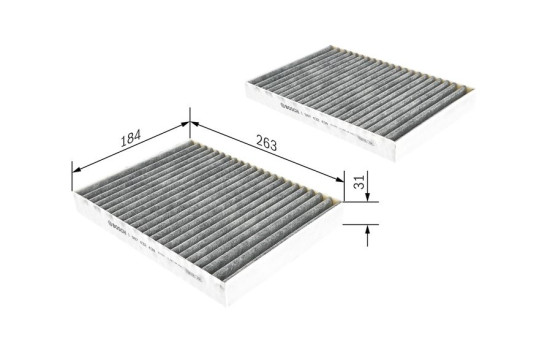 R2438 filtro de carbón activo mb Bosch, Imagen 4