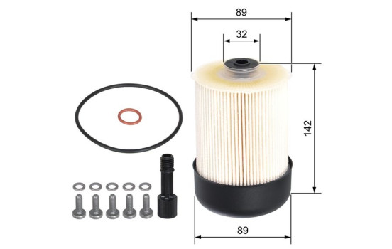 CARTUCHO DE FILTRO DE COMBUSTIBLE N2857 Bosch, Imagen 2