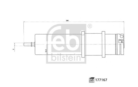 filtro de combustible 177167 FEBI, Imagen 3